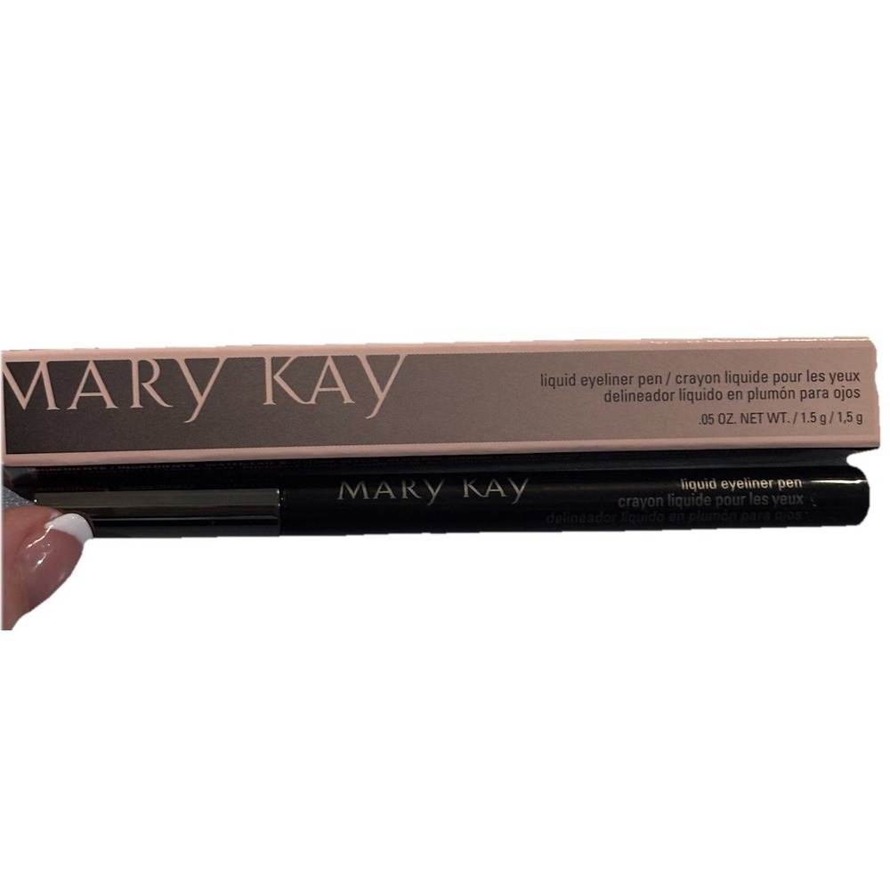 New Mary Kay Liquid Eyeliner Pen Intense Black #141205 .05 oz